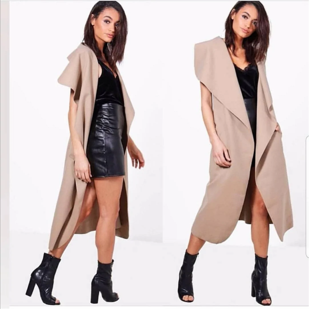 Sleeveless Long Coat  - Image 5