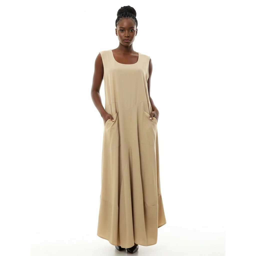 Sleeveless Long Loose Dress - Image 2