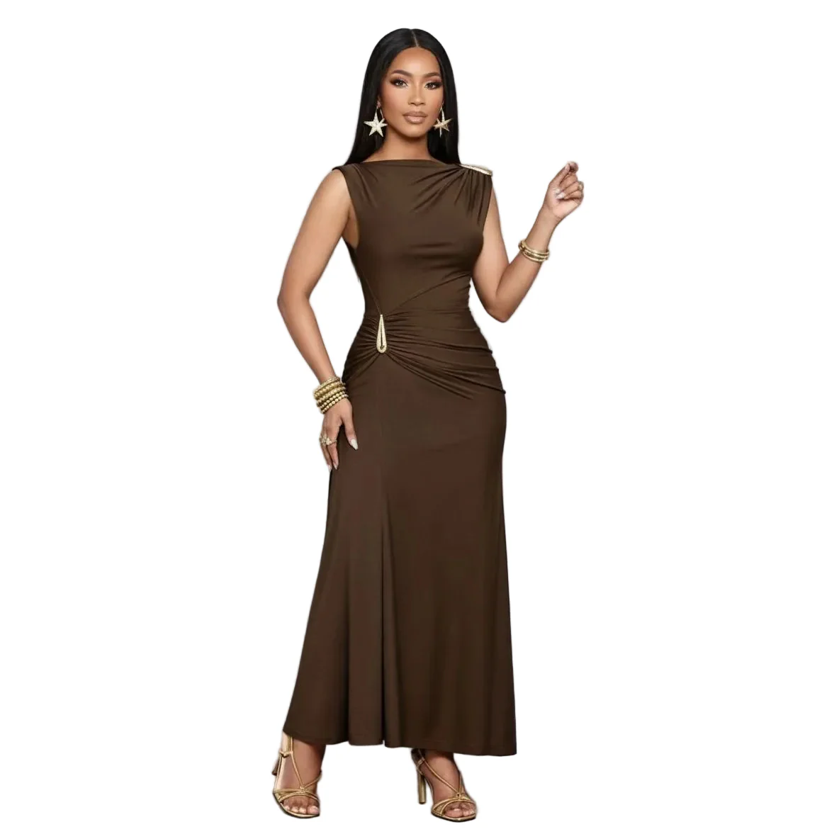 Sleeveless Newly Bodycon Maxi Dress