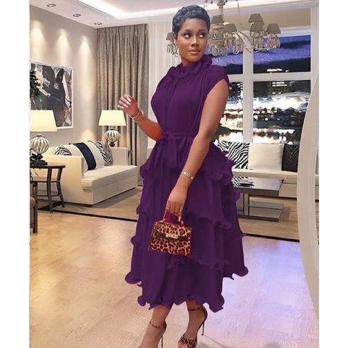 Sleeveless Pleated Loose  Dress - Image 5