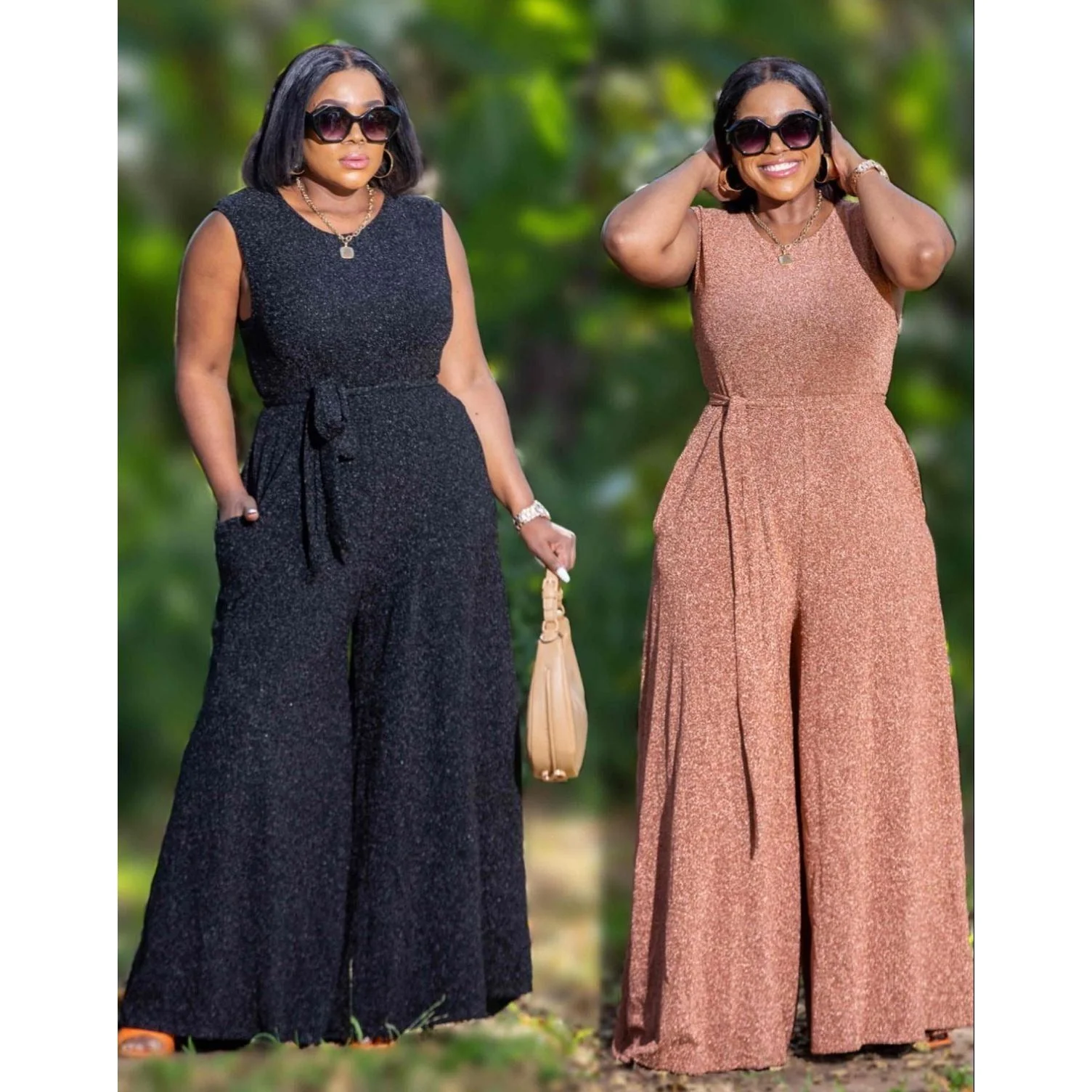 Sleeveless Round Neck knitted Jumpsuit. - Image 3