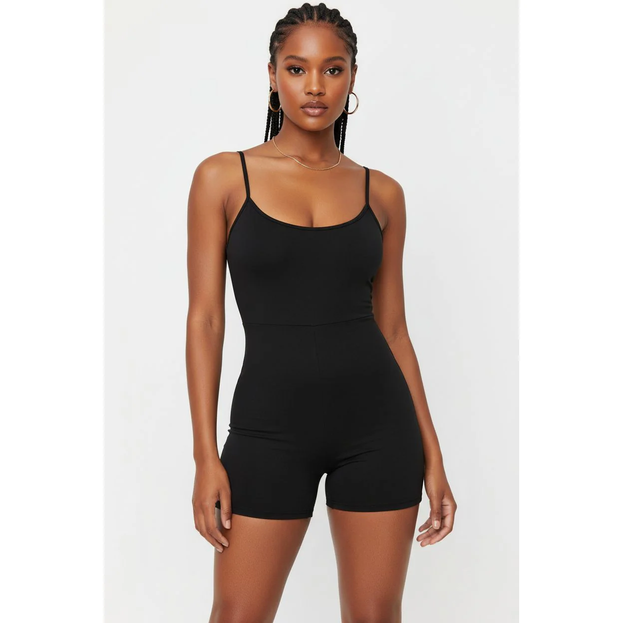 Sleeveless Short Bodycon Jumpsuit