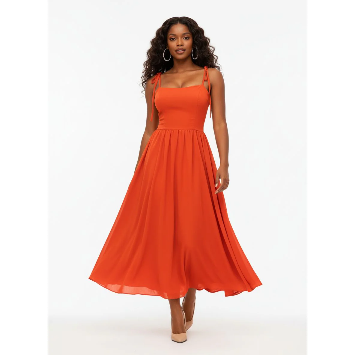 Sleeveless Summer Flowy Maxi Dress - Image 3