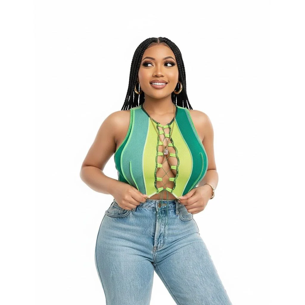 Sleeveless Tummy Out Crop Top
