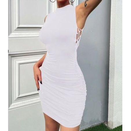 Sleeveless Turtleneck Bodycon Dress - Image 5