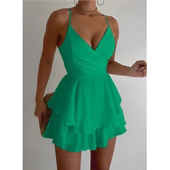Sleeveless Ruffle Mini Dress - Image 4
