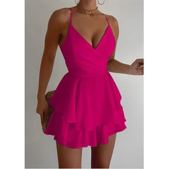 Sleeveless Ruffle Mini Dress - Image 5