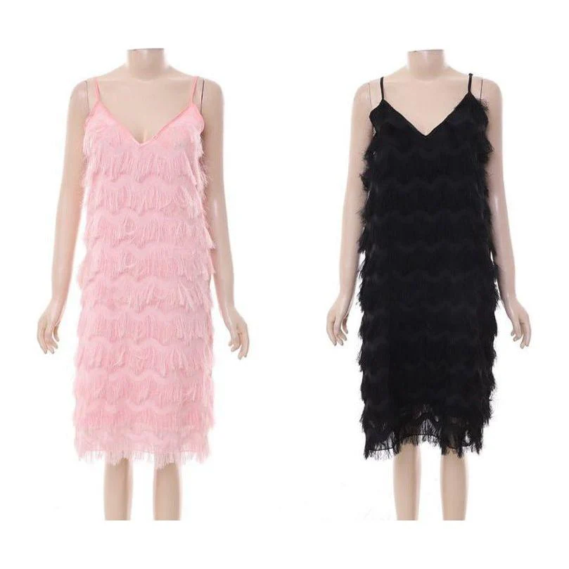 Sleeveless V-Neck Dress - Image 3