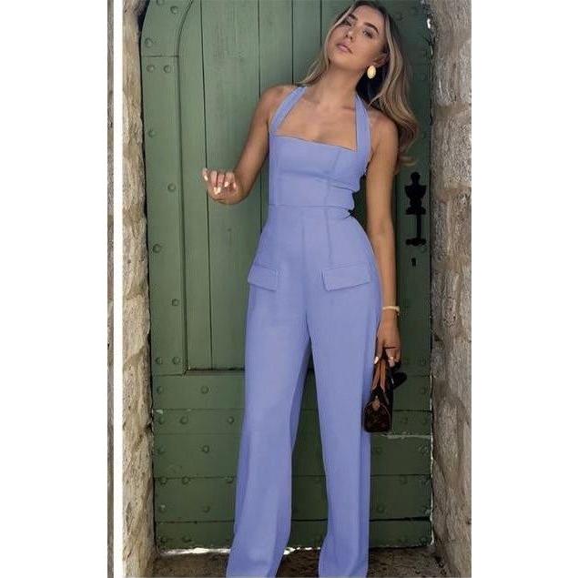 Sleeveless Wide Leg Cargo Jumpsuit. - Image 8