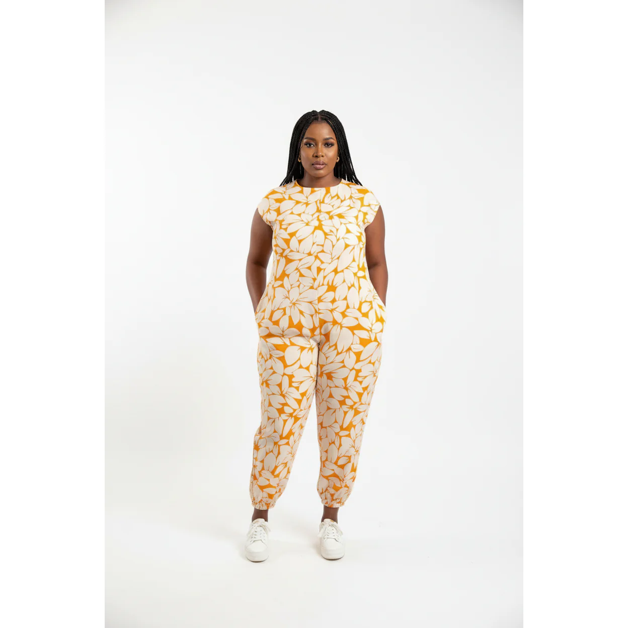 Sleeves Floral Jumpsuit