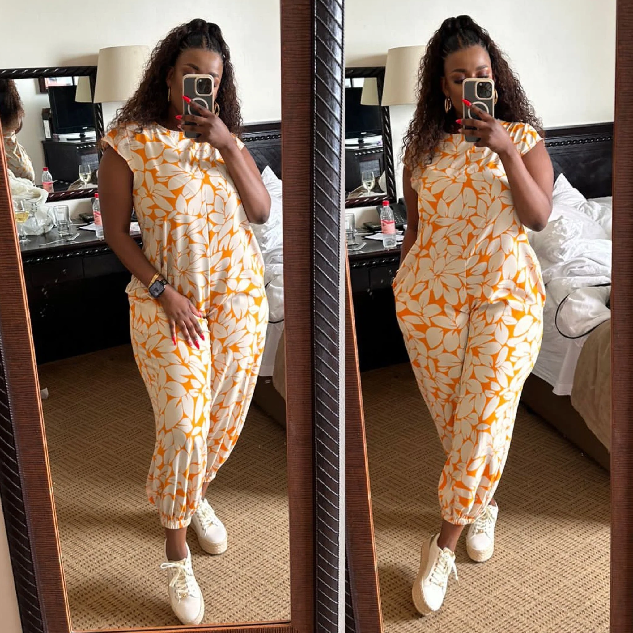 Sleeves Floral Jumpsuit - Image 5