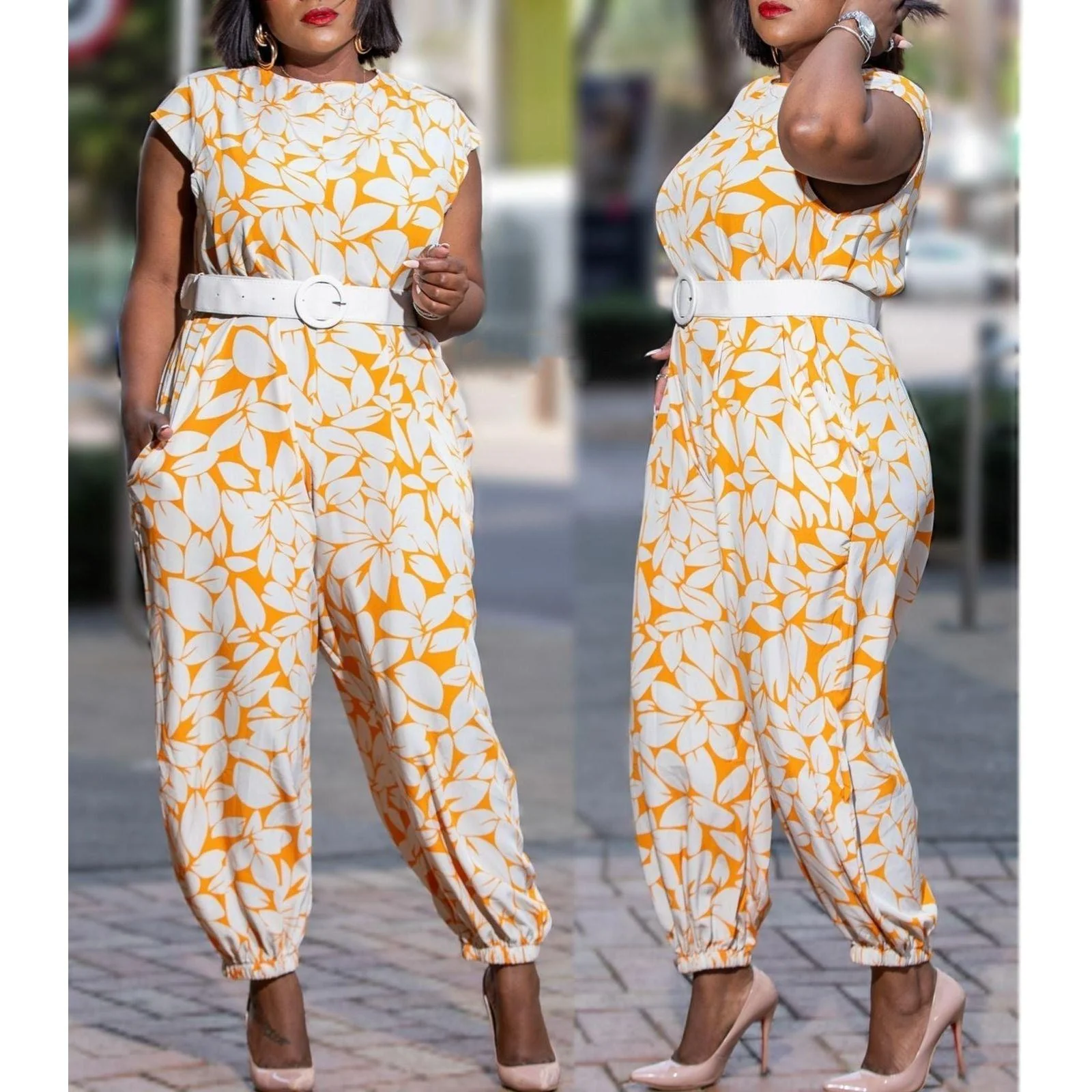 Sleeves Floral Jumpsuit - Image 6