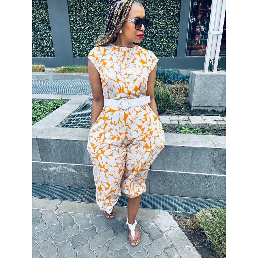 Sleeves Floral Jumpsuit - Image 7