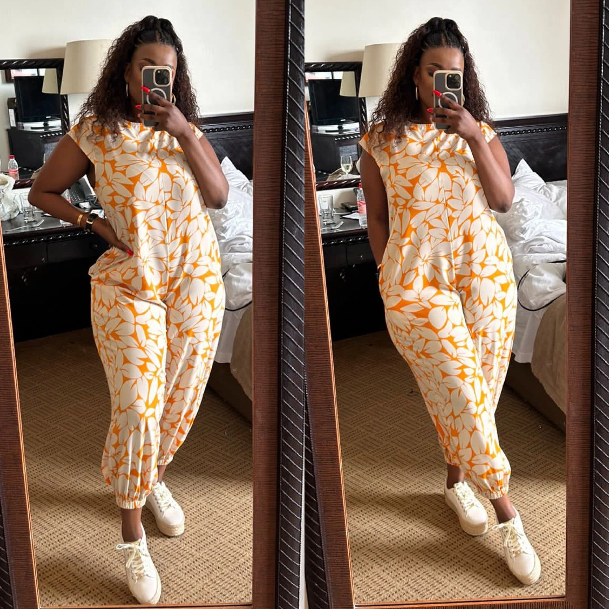 Sleeves Floral Jumpsuit - Image 9