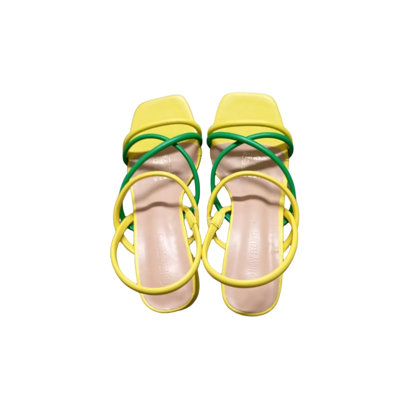 Leather strappy block heel sandals - Image 3