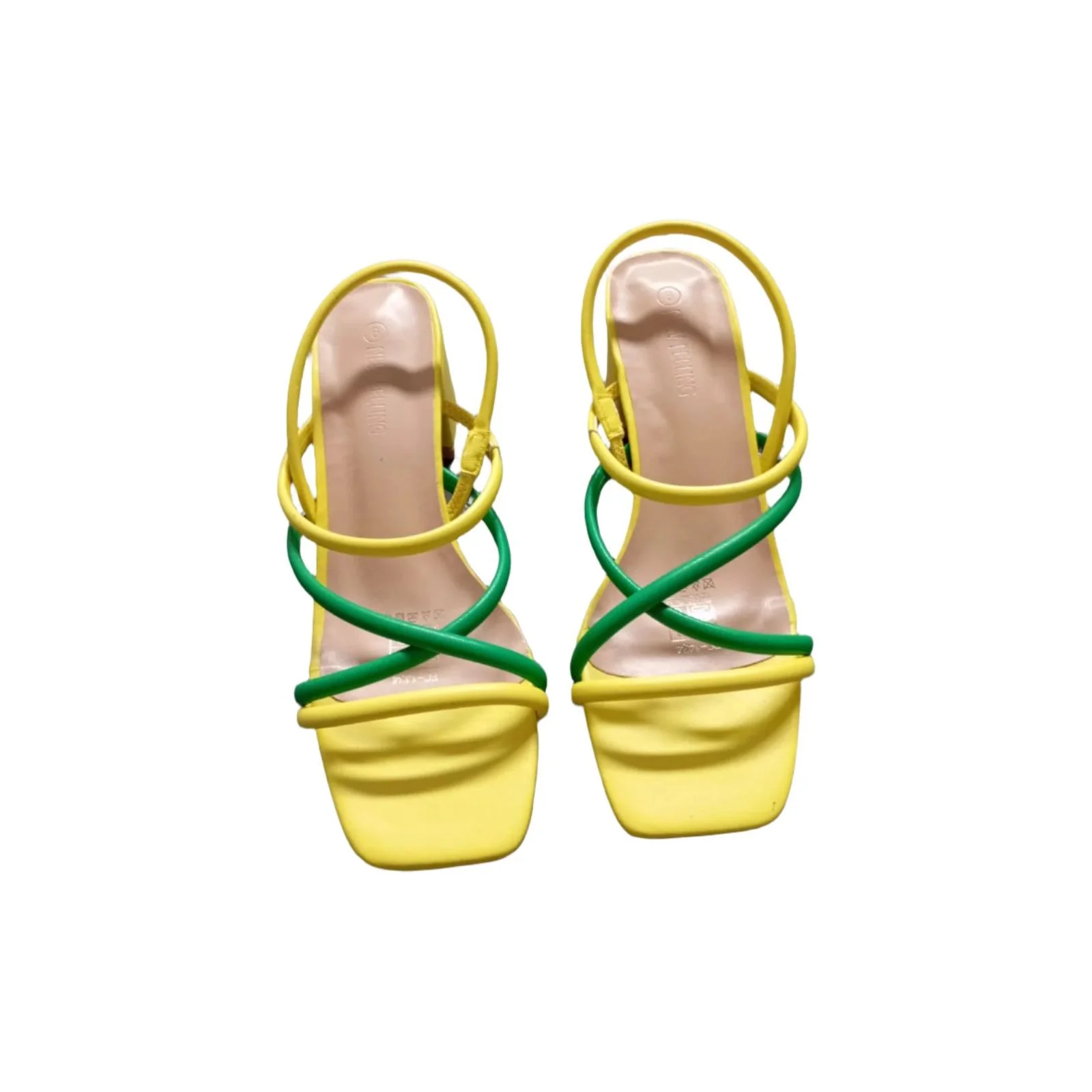 Leather strappy block heel sandals - Image 5
