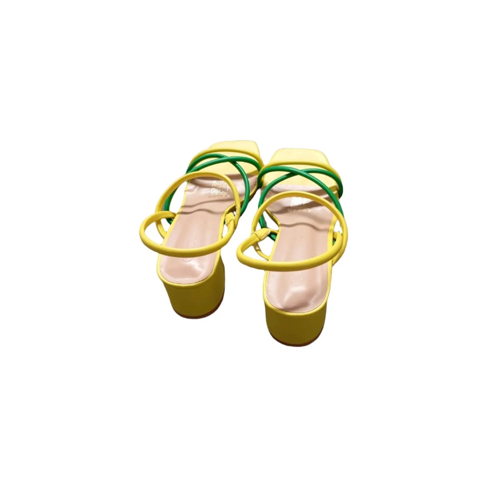 Leather strappy block heel sandals - Image 6