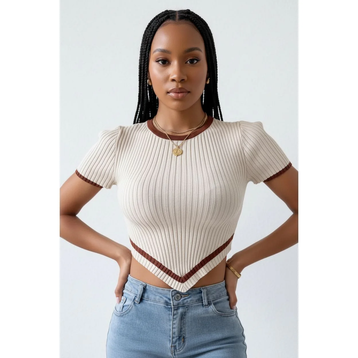 Slim Fit Sexy Blouse - Image 2