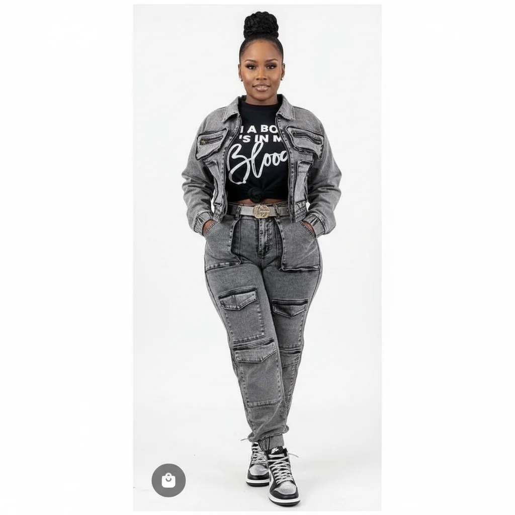 Slim Fitted Multi Pocket High Stretchy Stylist Jeans. - Image 2