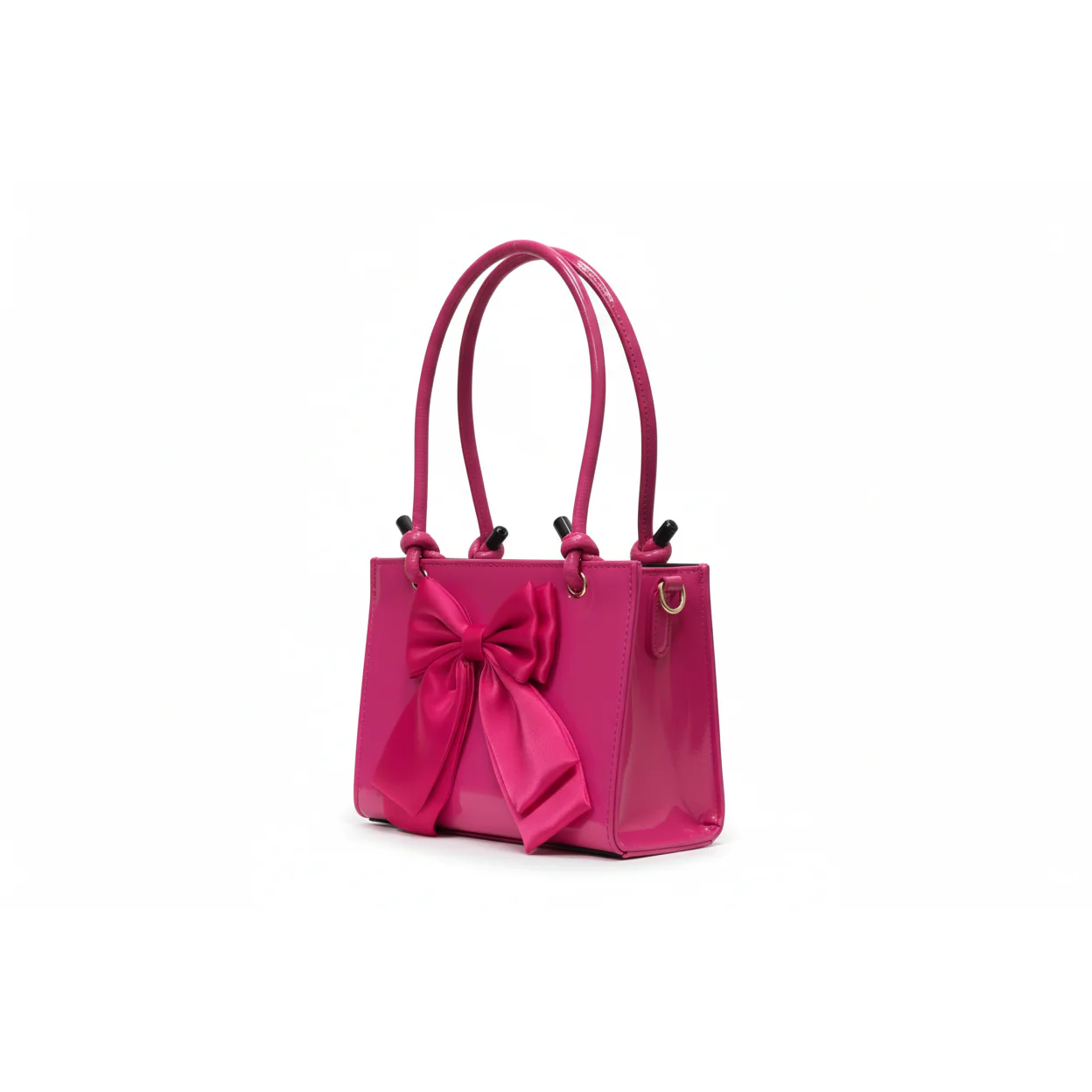 Small Leather Crossbody Handbags with Bow Design