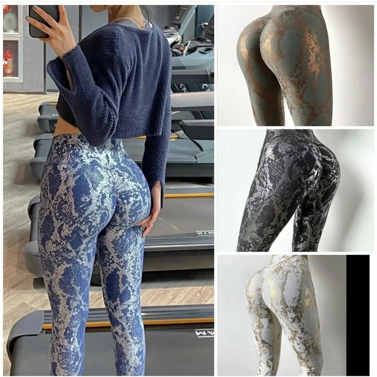 snake pattern yoga legging - Image 5