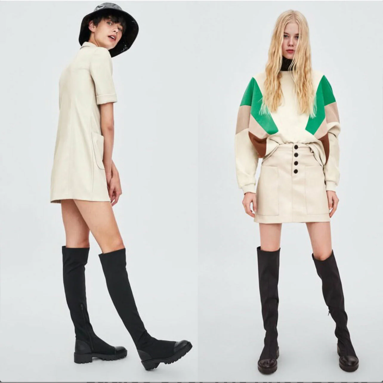 Sock Over The Knee Stretch Boots - Image 8