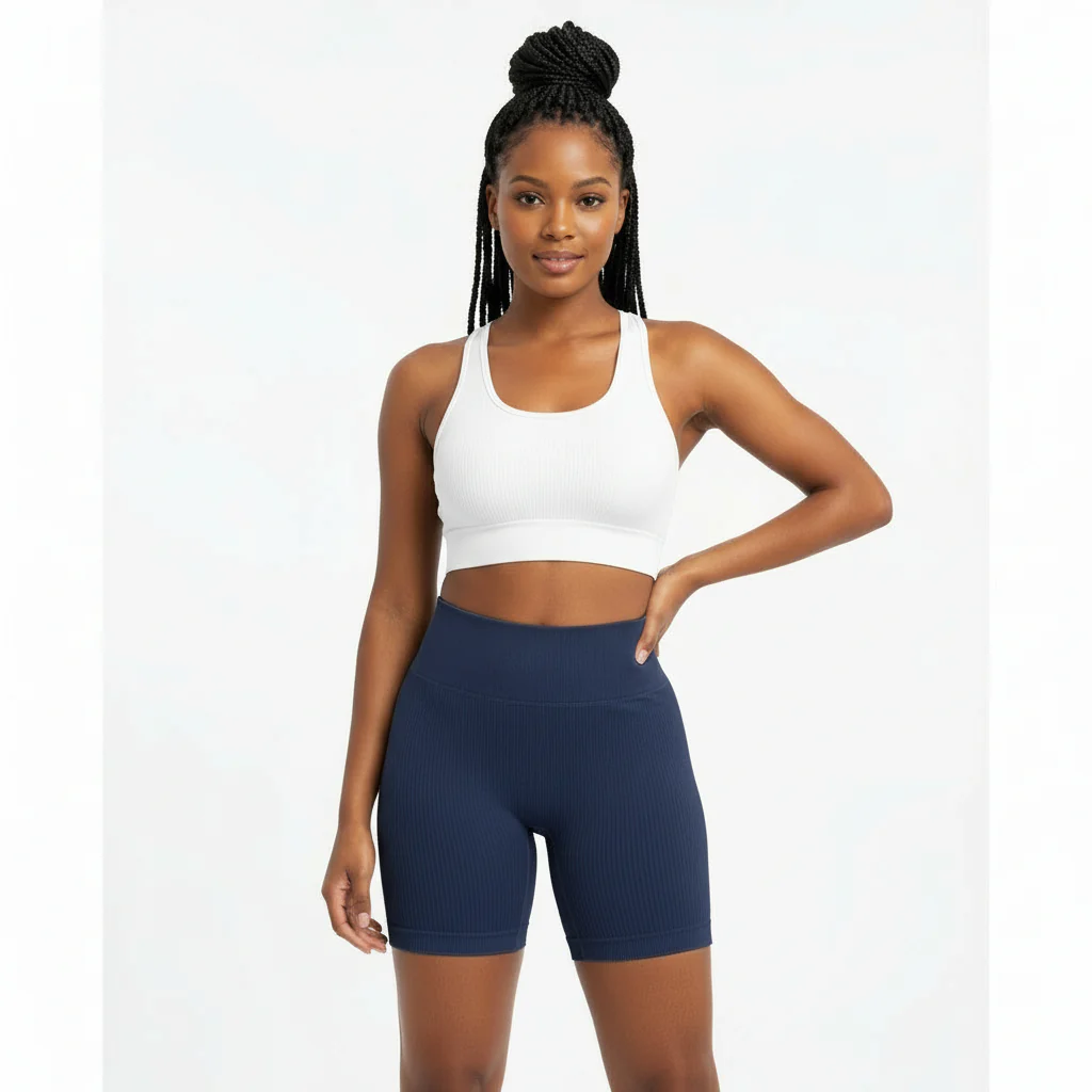 Solid Color Athletic Shorts Tights Legging - Image 4