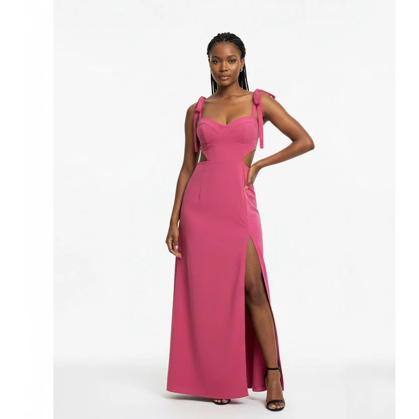 Split Evening Bodycon Party Dress.