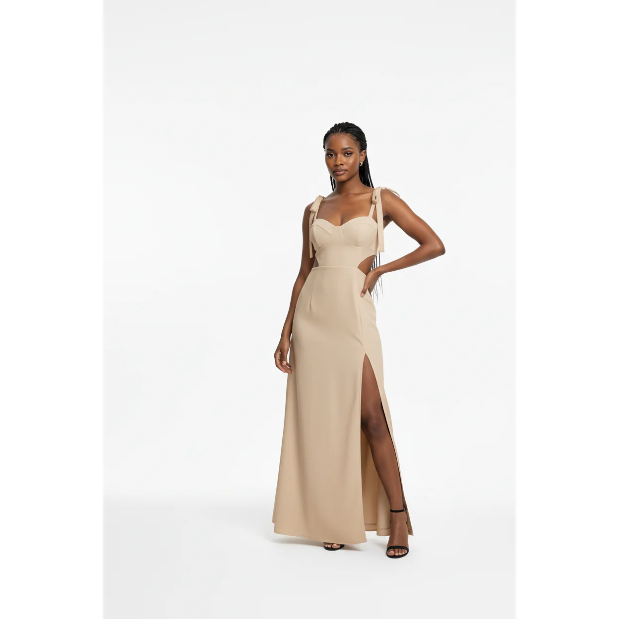 Split Evening Bodycon Party Dress. - Image 4
