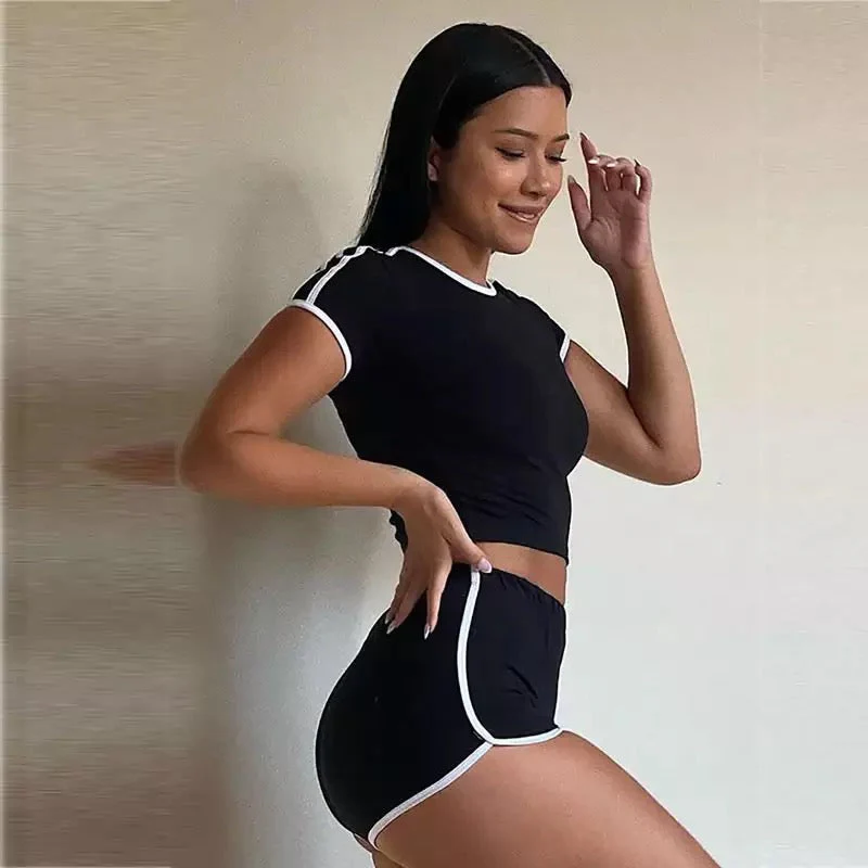 Sport Short Sleeve T Shirt+Short 2PC Set - Image 2