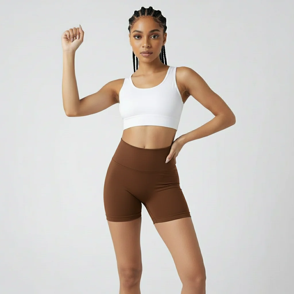Sport Studio Wide Waistband Legging Shorts. - Image 4