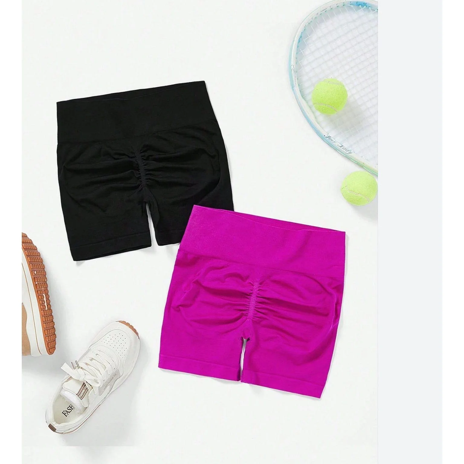 Sport Studio Wide Waistband Legging Shorts. - Image 8
