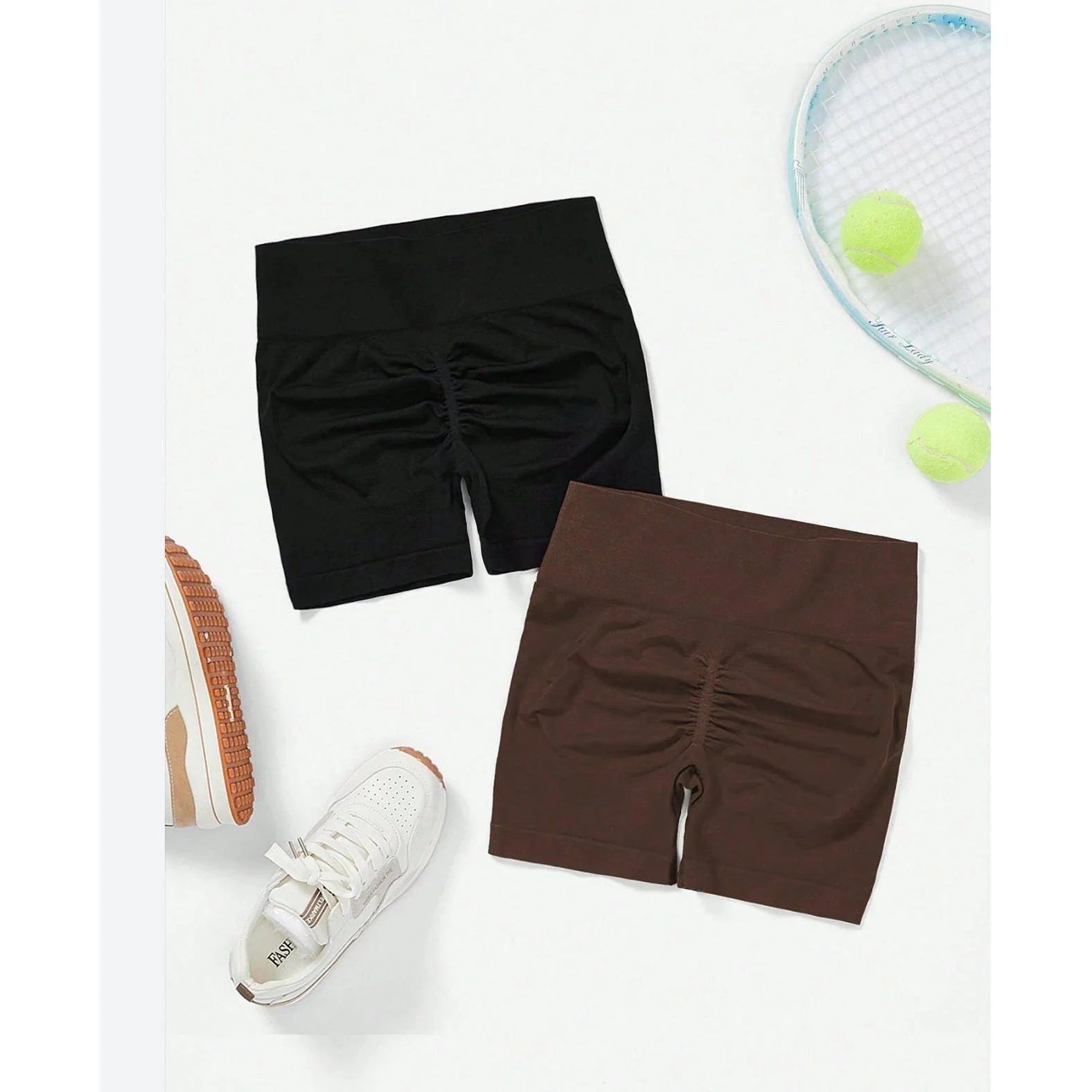 Sport Studio Wide Waistband Legging Shorts. - Image 9