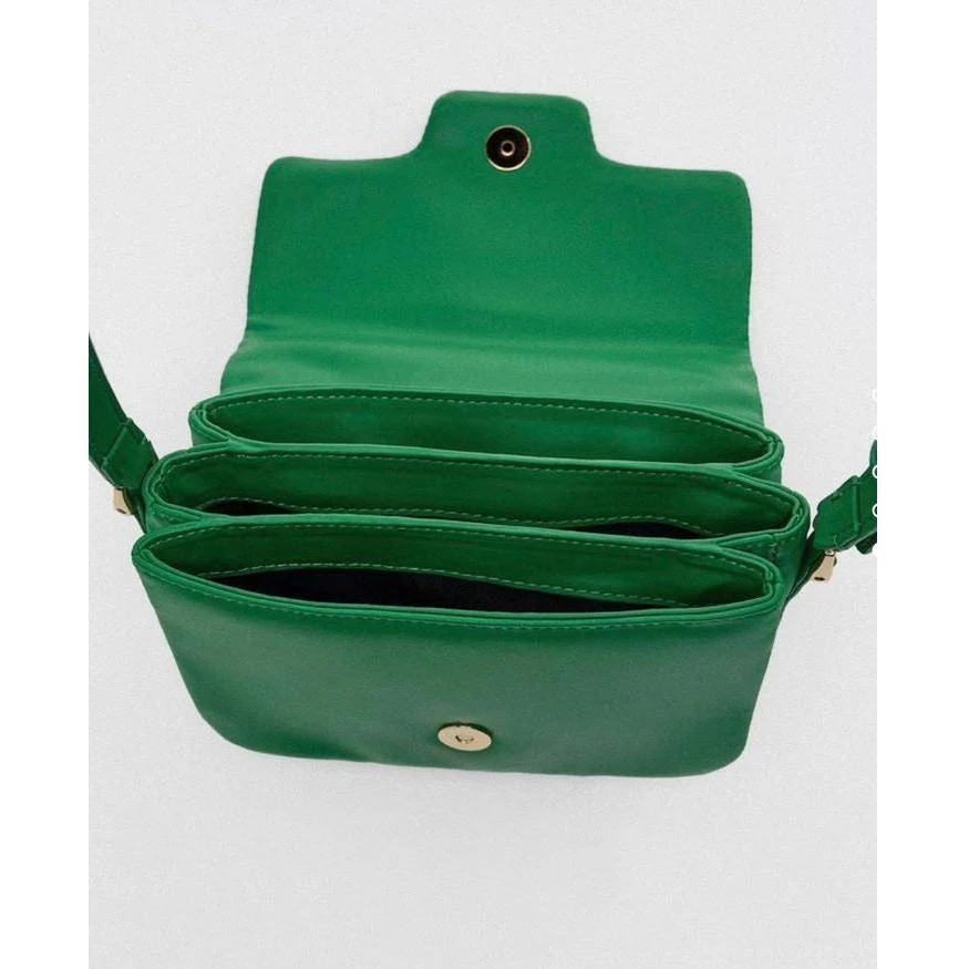 Square Button Solid Handbags. - Image 3