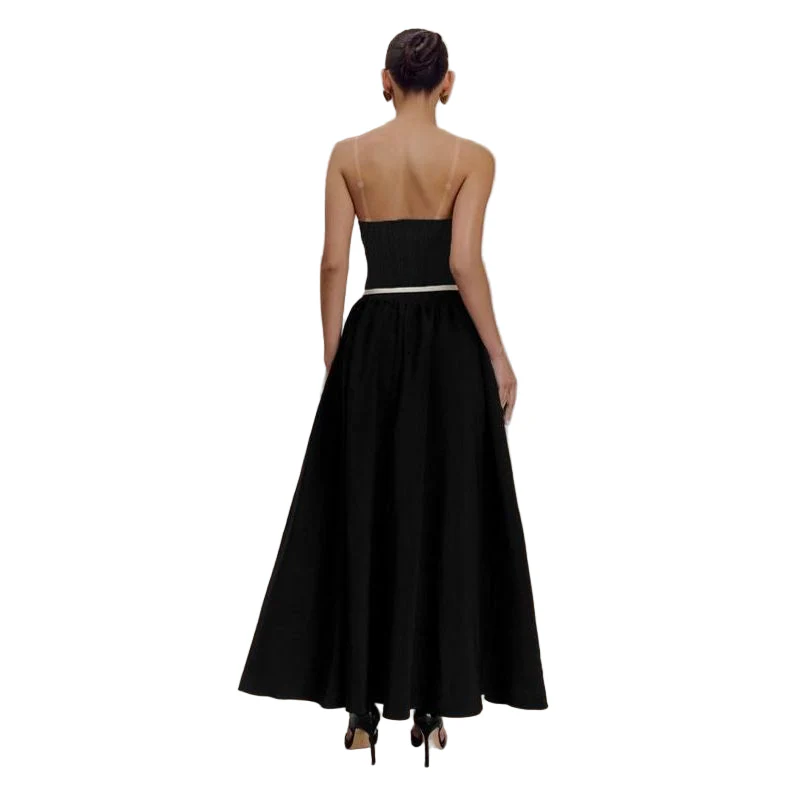 Boobtube Belt Elegant Backless Maxi Dress - Image 3