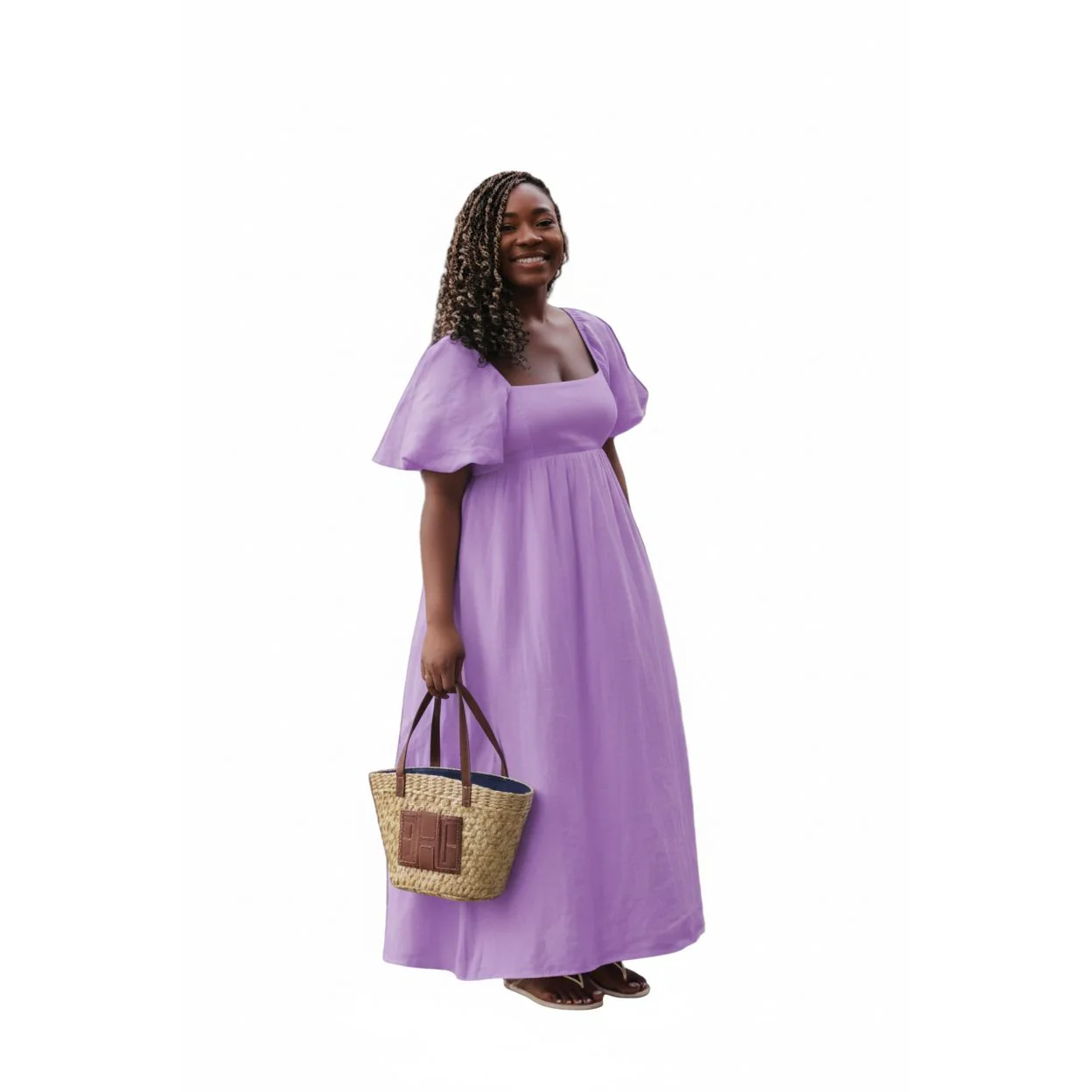 Square Neck Short Sleeve Casual Dress. - Image 5