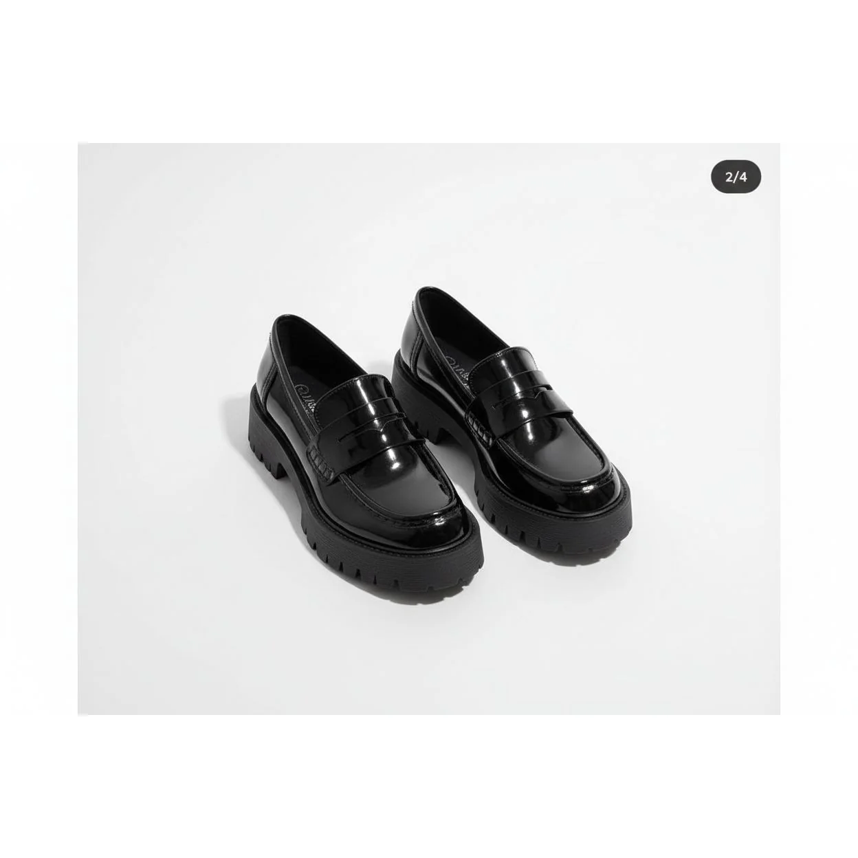 Square Toe Platform Oxford Shoes