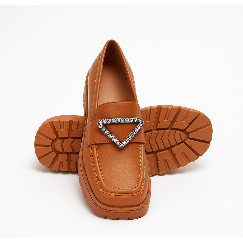 Square Toe Platform Oxford Shoes