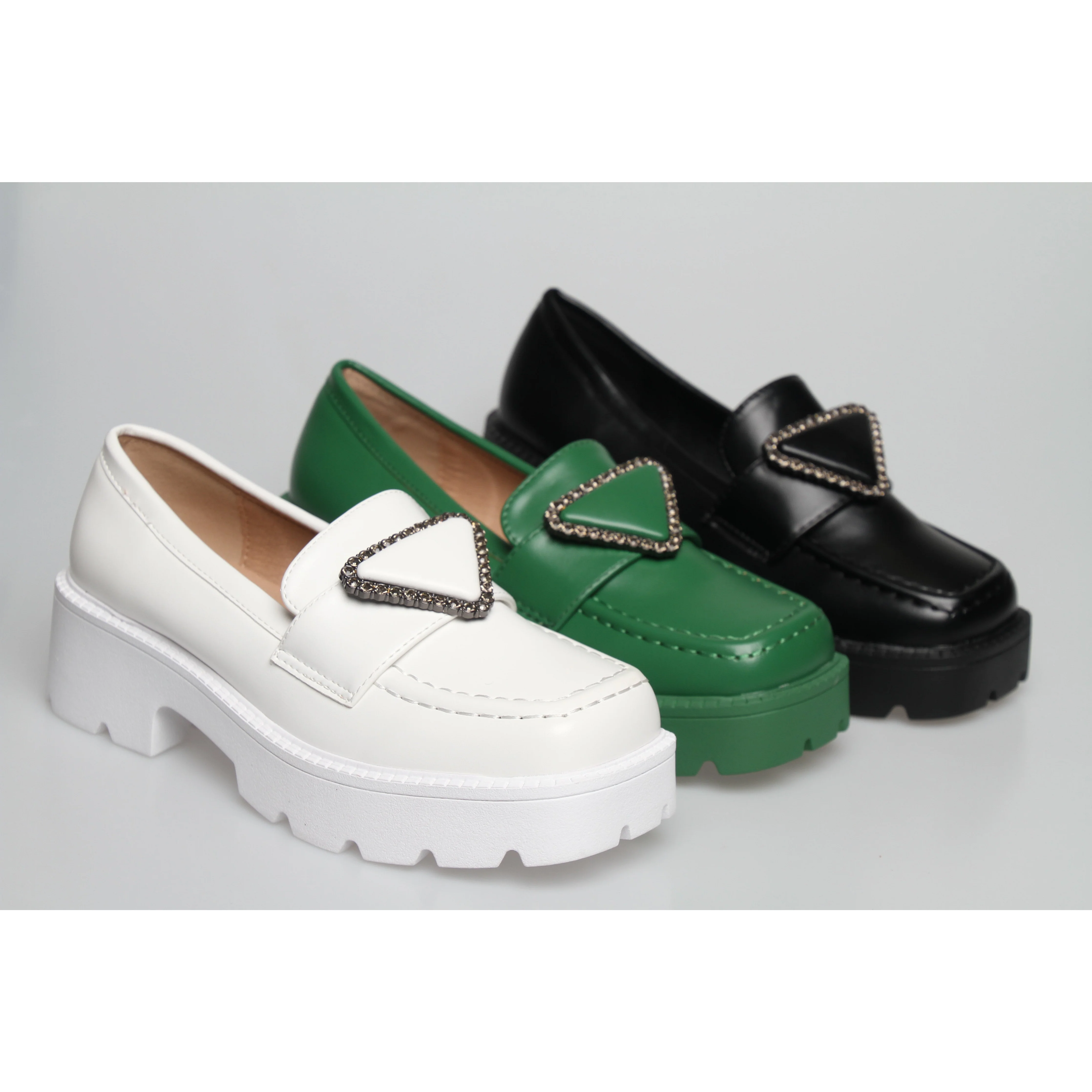 Square Toe Platform Oxford Shoes - Image 10