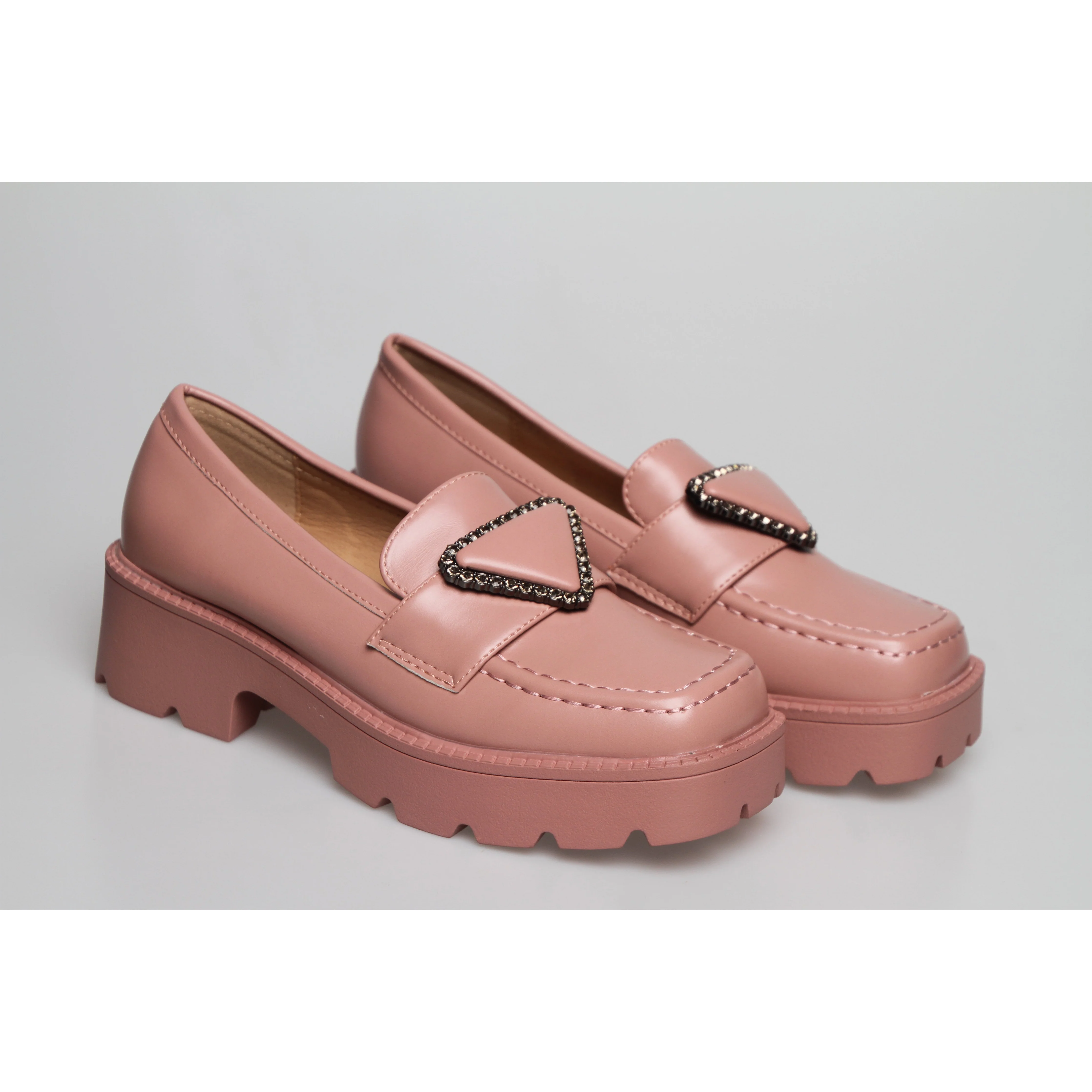 Square Toe Platform Oxford Shoes - Image 13