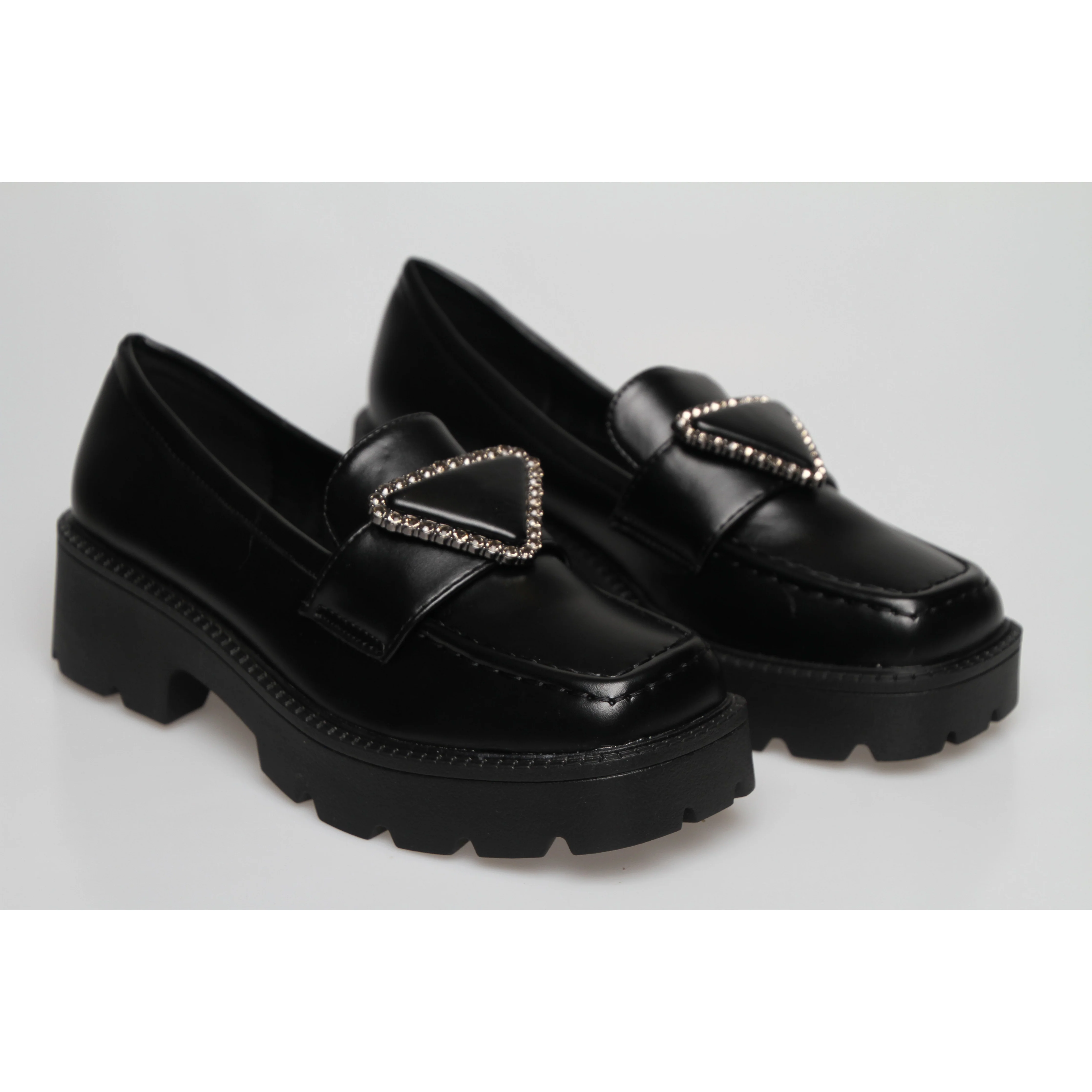 Square Toe Platform Oxford Shoes - Image 15