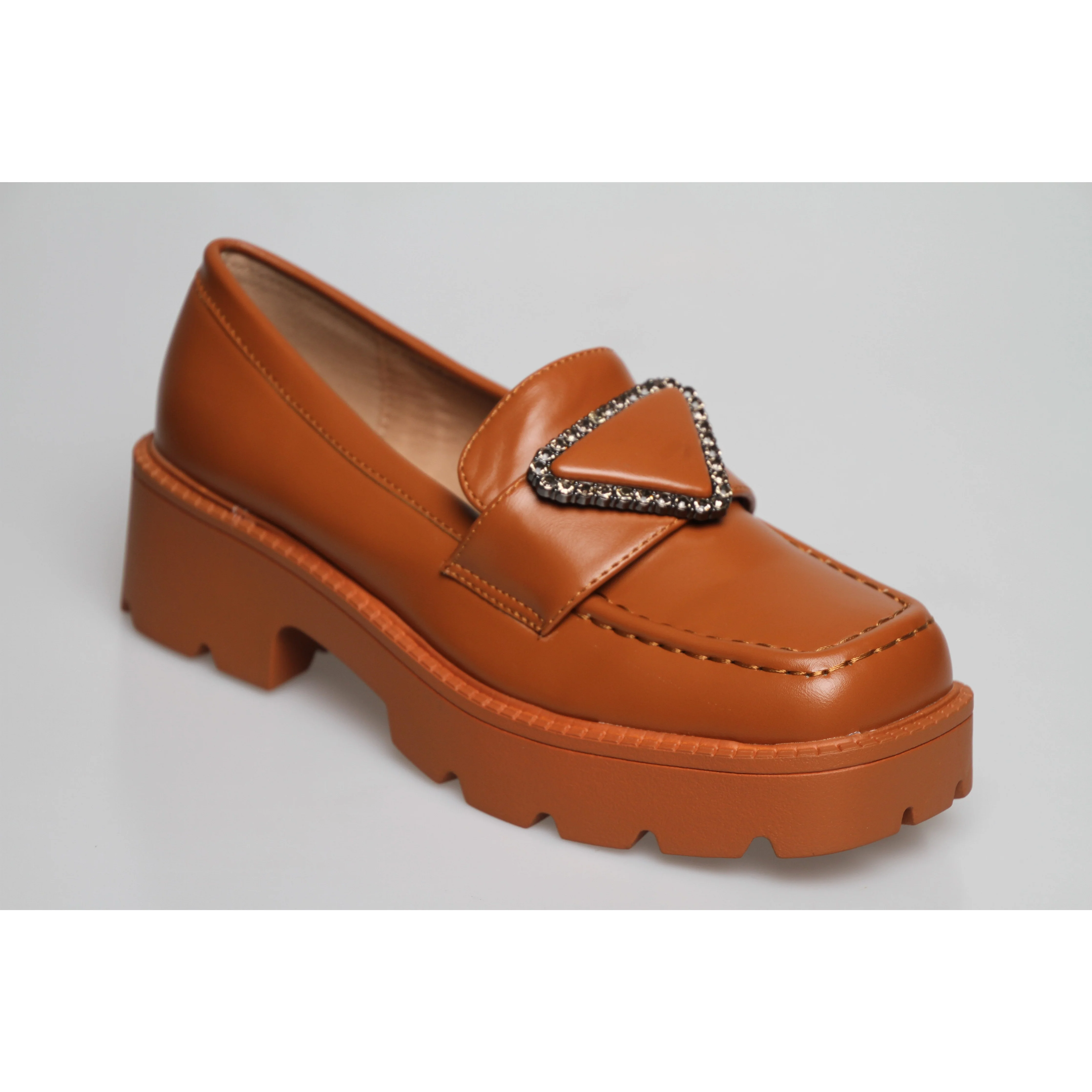 Square Toe Platform Oxford Shoes - Image 17