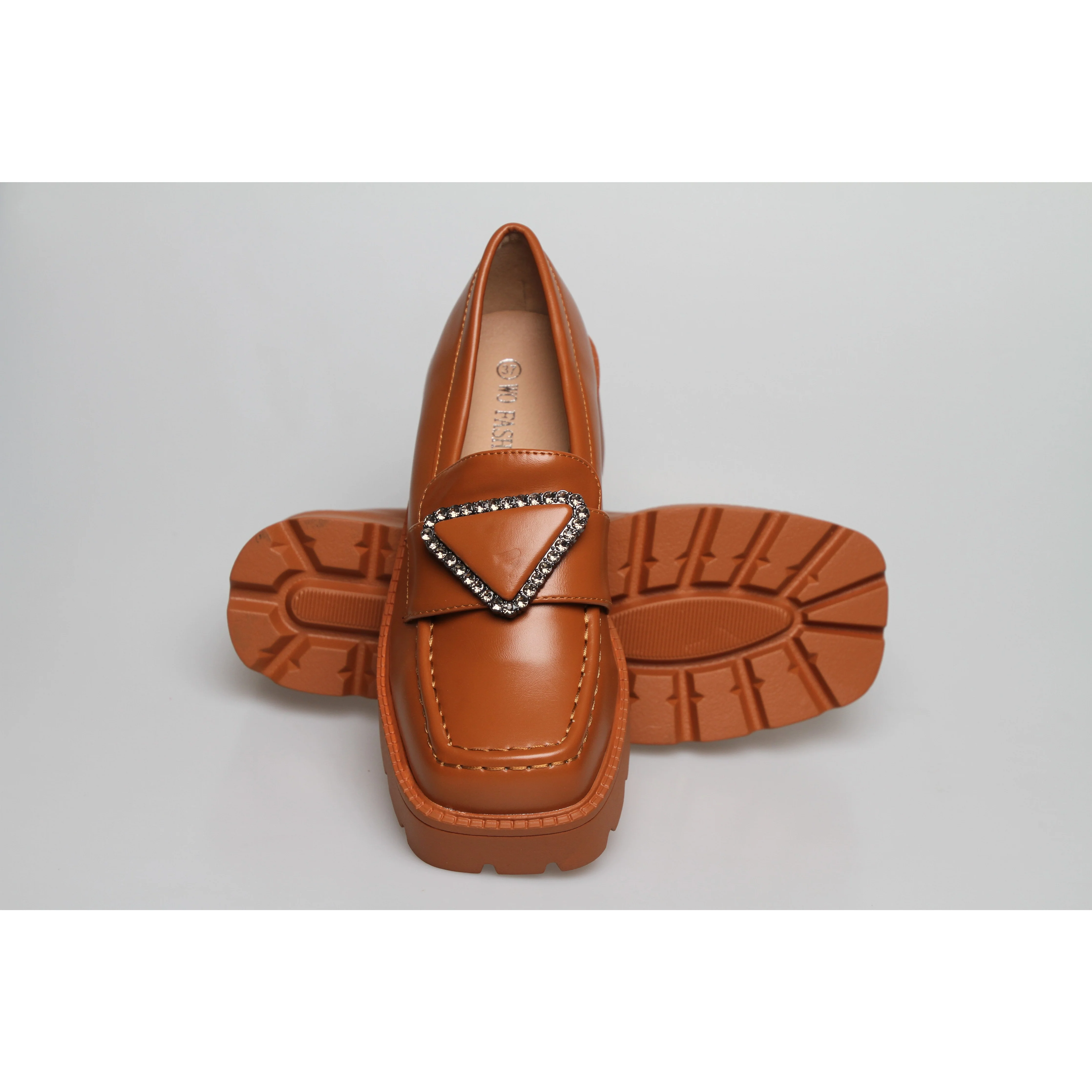 Square Toe Platform Oxford Shoes - Image 2
