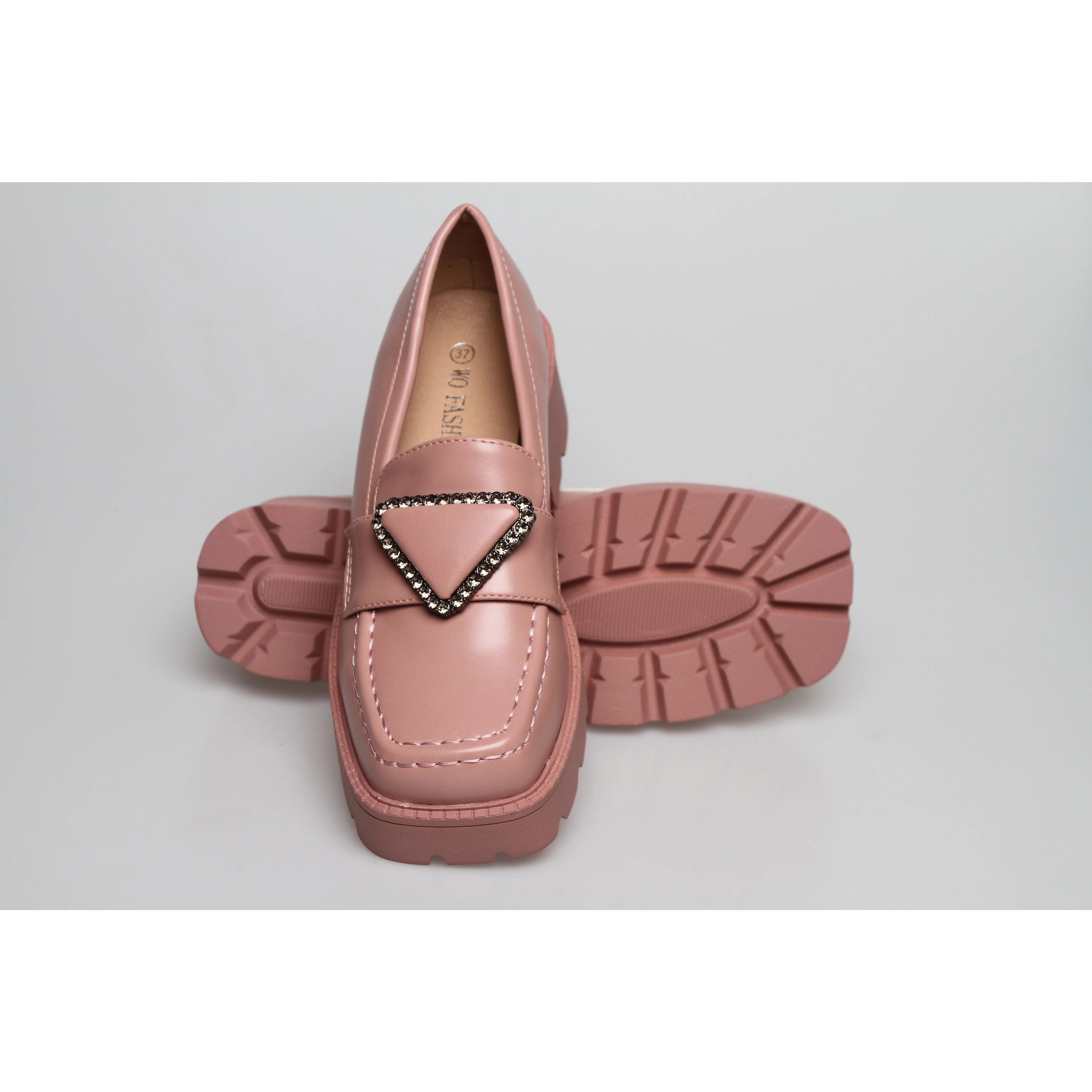 Square Toe Platform Oxford Shoes - Image 4
