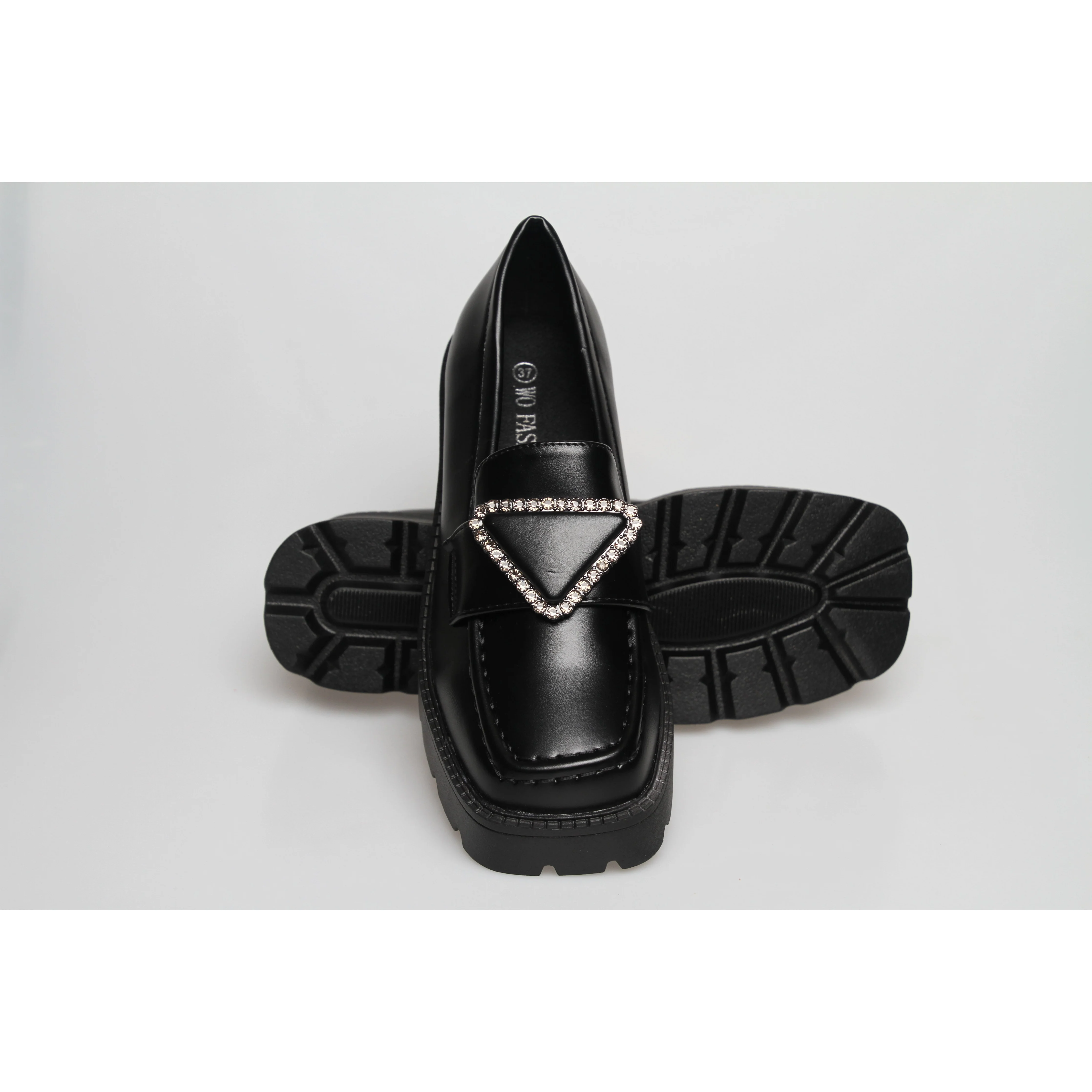 Square Toe Platform Oxford Shoes - Image 7