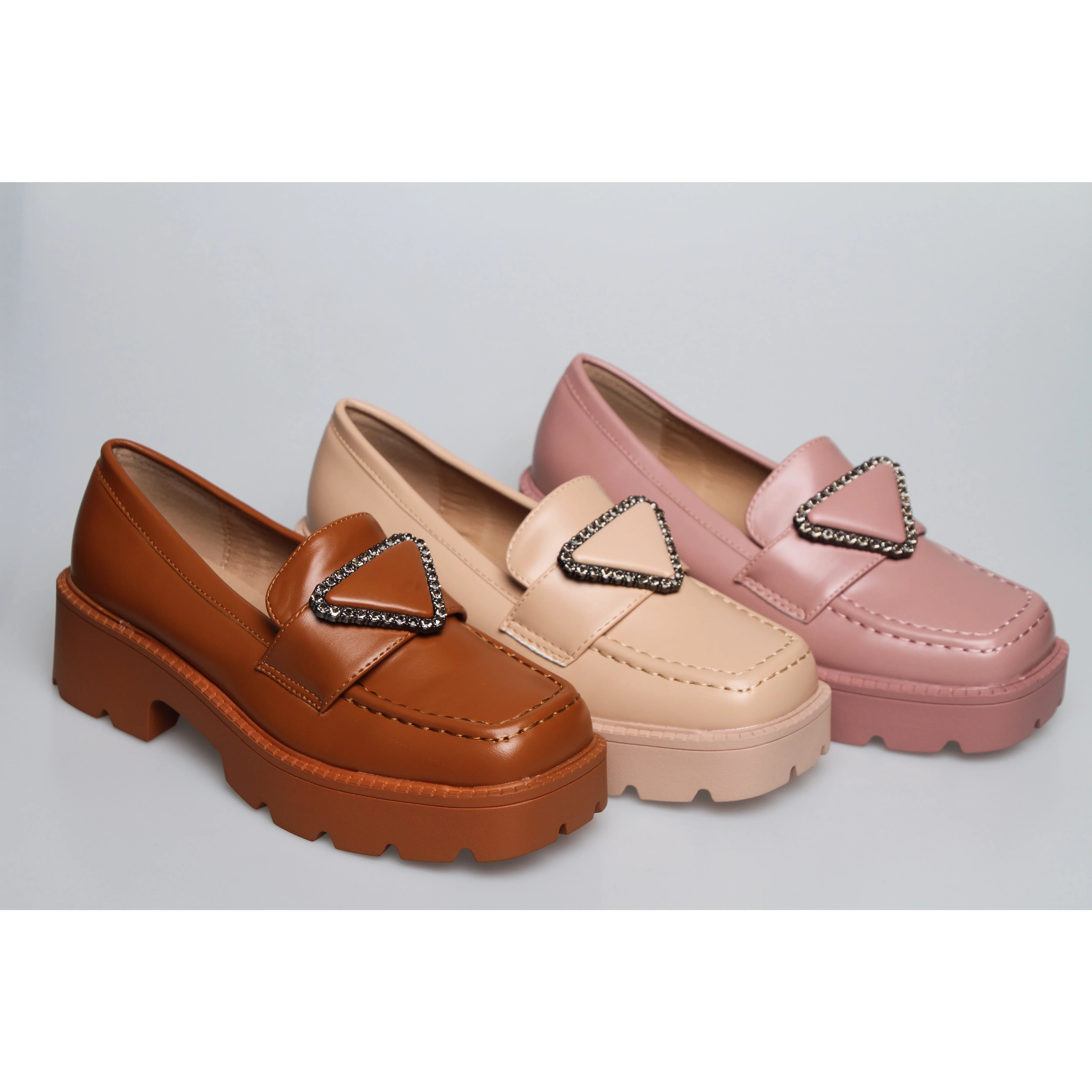 Square Toe Platform Oxford Shoes - Image 9