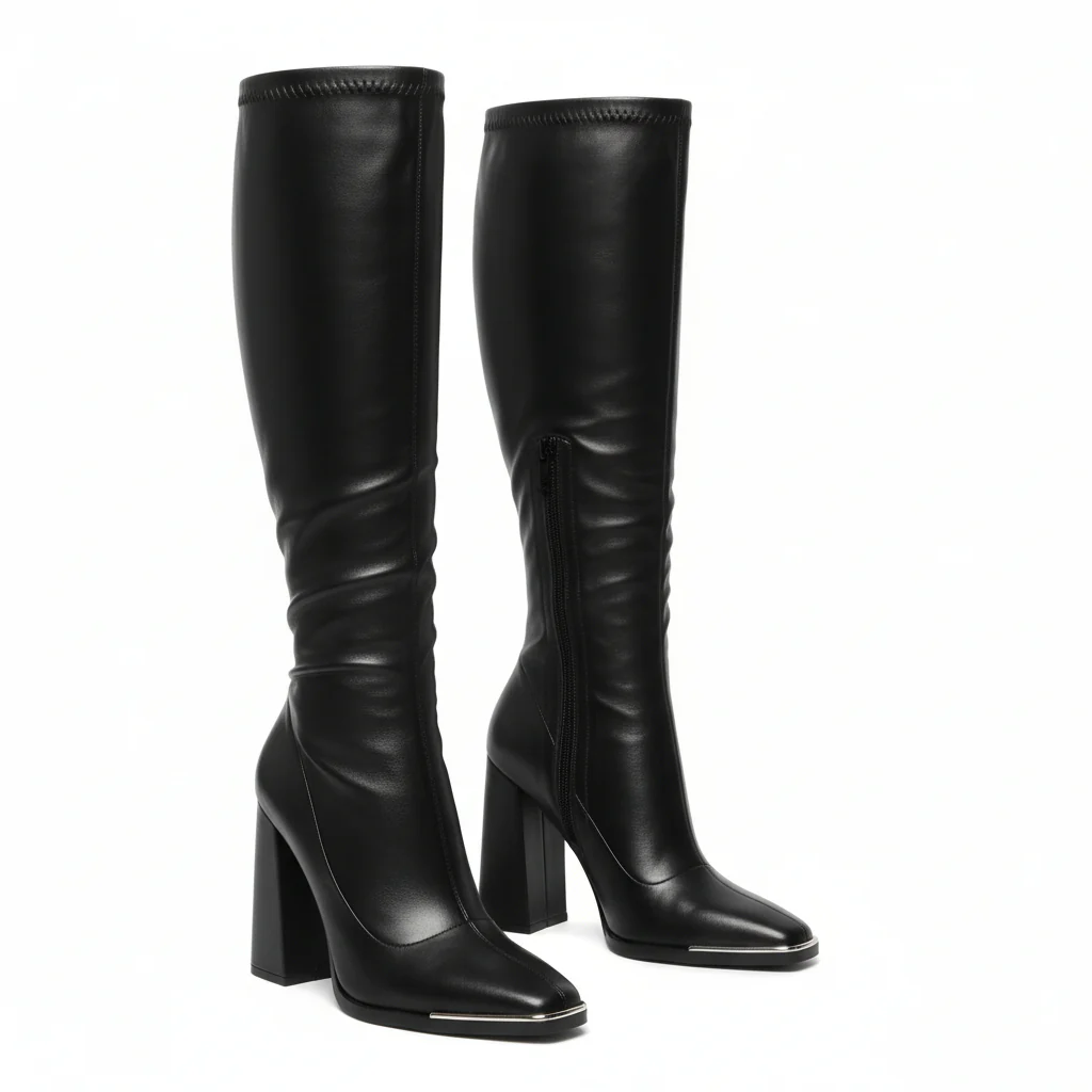 Square Toe Thick Heel Boots