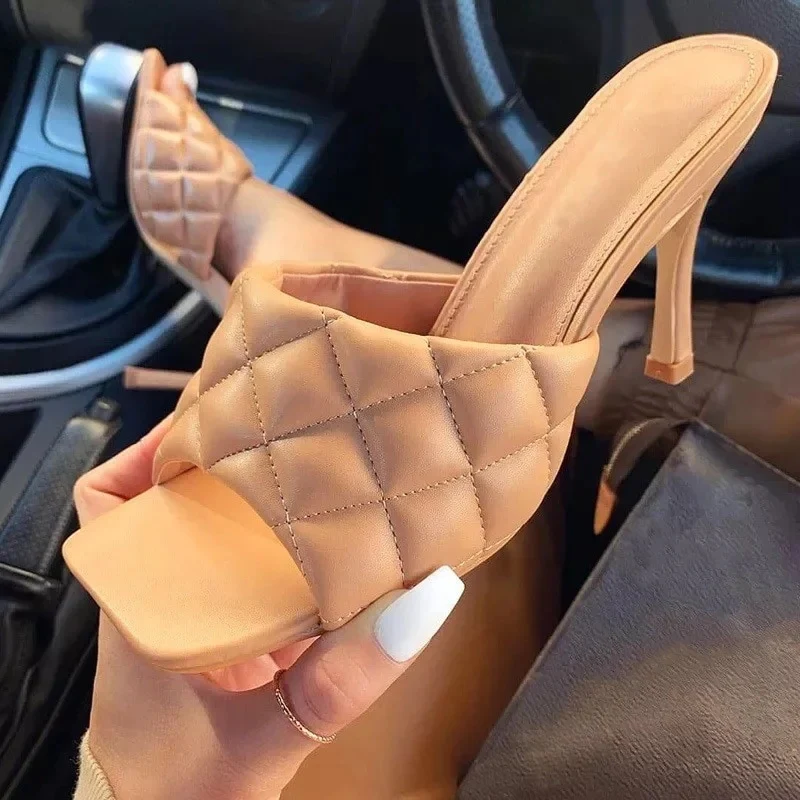 Square Toe Thin Heel Sandals - Image 6
