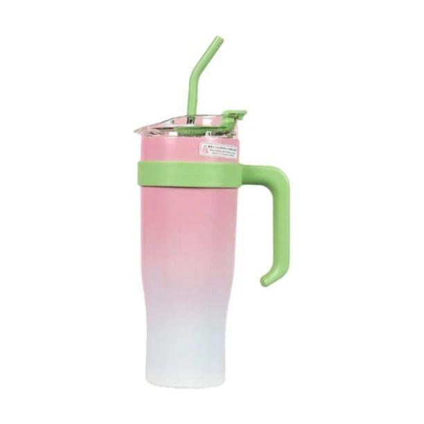 Stainless Steel Straw Travel Tumbler - Image 2