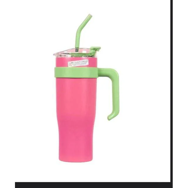 Stainless Steel Straw Travel Tumbler - Image 3